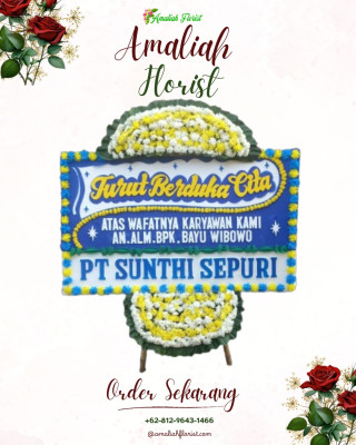 Papan Bunga Duka di Kabat