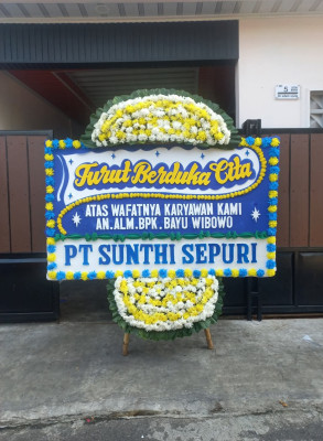 Papan Bunga Duka di Kabat