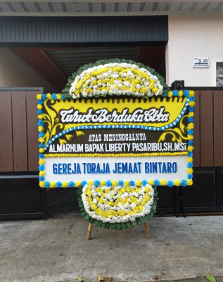 Papan Bunga Duka di Kabat